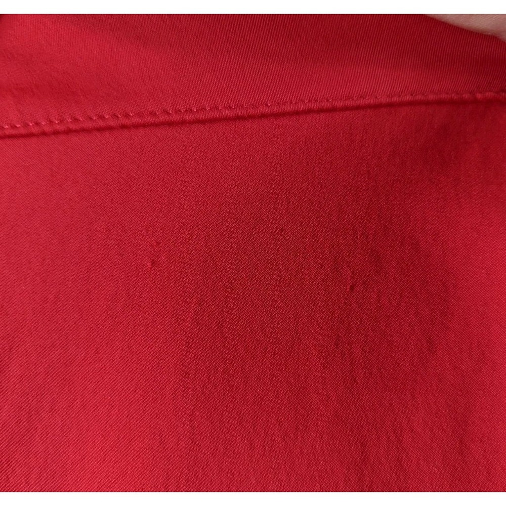 Poncho Shirt Mens 3XL Red Short Sleeve Pearl Snap Regular Fit Stretch Fishing - Picture 10 of 14